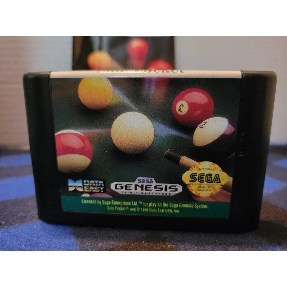 Side Pocket Sega Genesis Video Game Complete in‎ Box